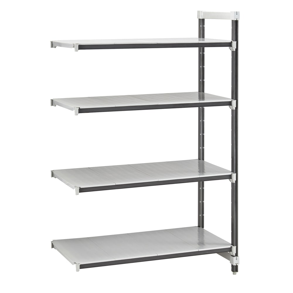 Cambro EXA242472S4480 24" NSF 4-Tier Polymer Shelf Kit - Camshelving® Elements XTRA, 24"W, 72"H
