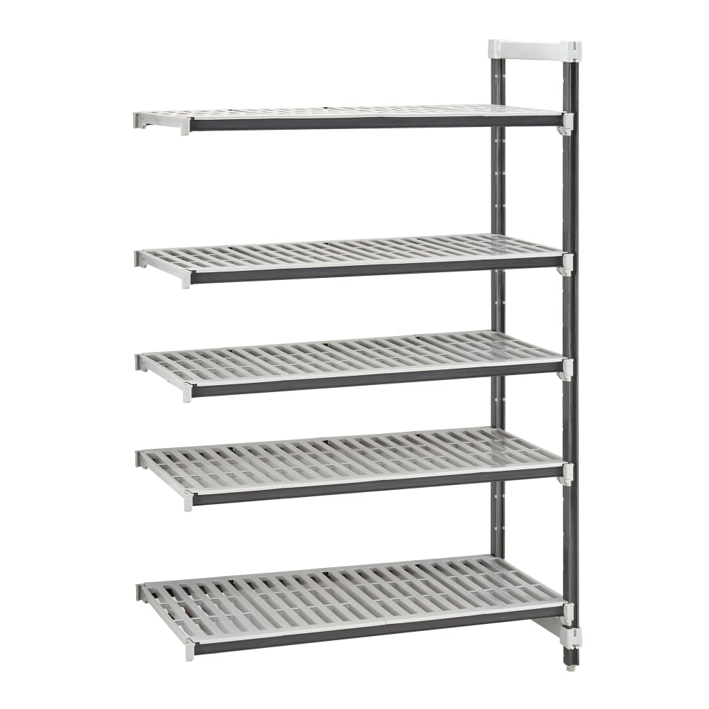 Cambro EXA242472V5480 24" NSF 5-Tier Polymer Shelf Kit - Camshelving® Elements XTRA, 24"W, 72"H
