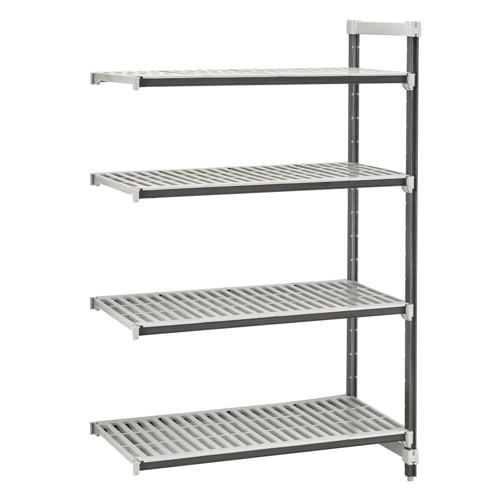Cambro EXA242484V4480 24" NSF 4-Tier Polymer Shelf Kit - Camshelving® Elements XTRA, 24"W, 84"H