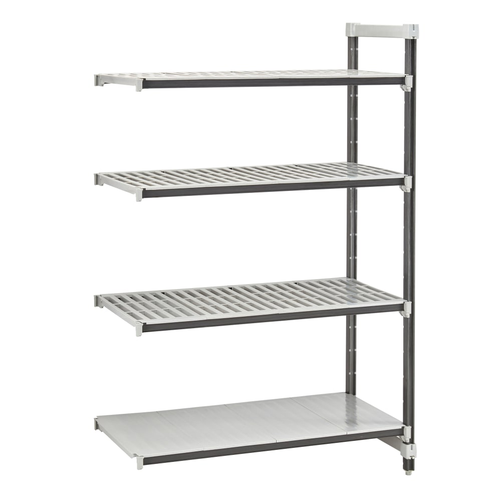 Cambro EXA242484VS4480 24" NSF 4-Tier Polymer Shelf Kit - Camshelving® Elements XTRA, 24"W, 84"H