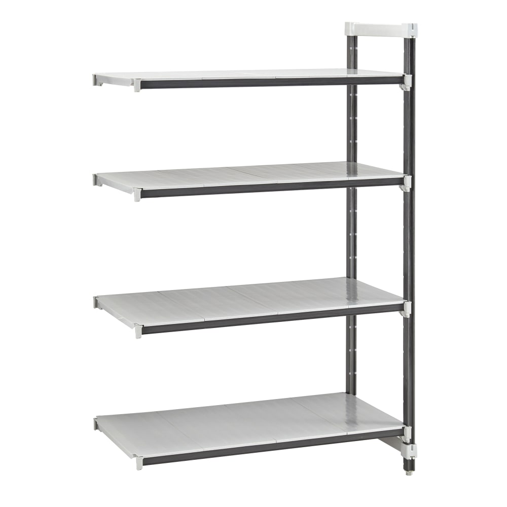 Cambro EXA243064S4480 30" NSF 4-Tier Polymer Shelf Kit - Camshelving® Elements XTRA, 24"W, 64"H