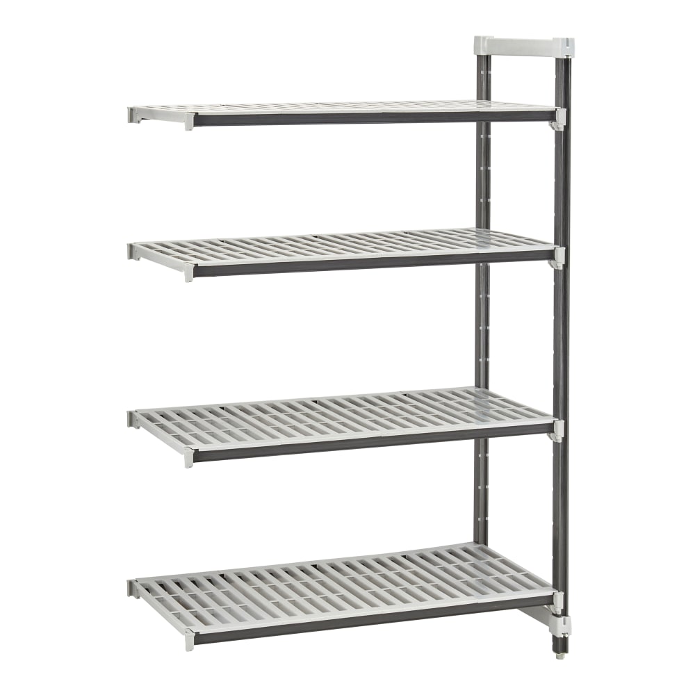 Cambro EXA243064V4480 30" NSF 4-Tier Polymer Shelf Kit - Camshelving® Elements XTRA, 24"W, 64"H