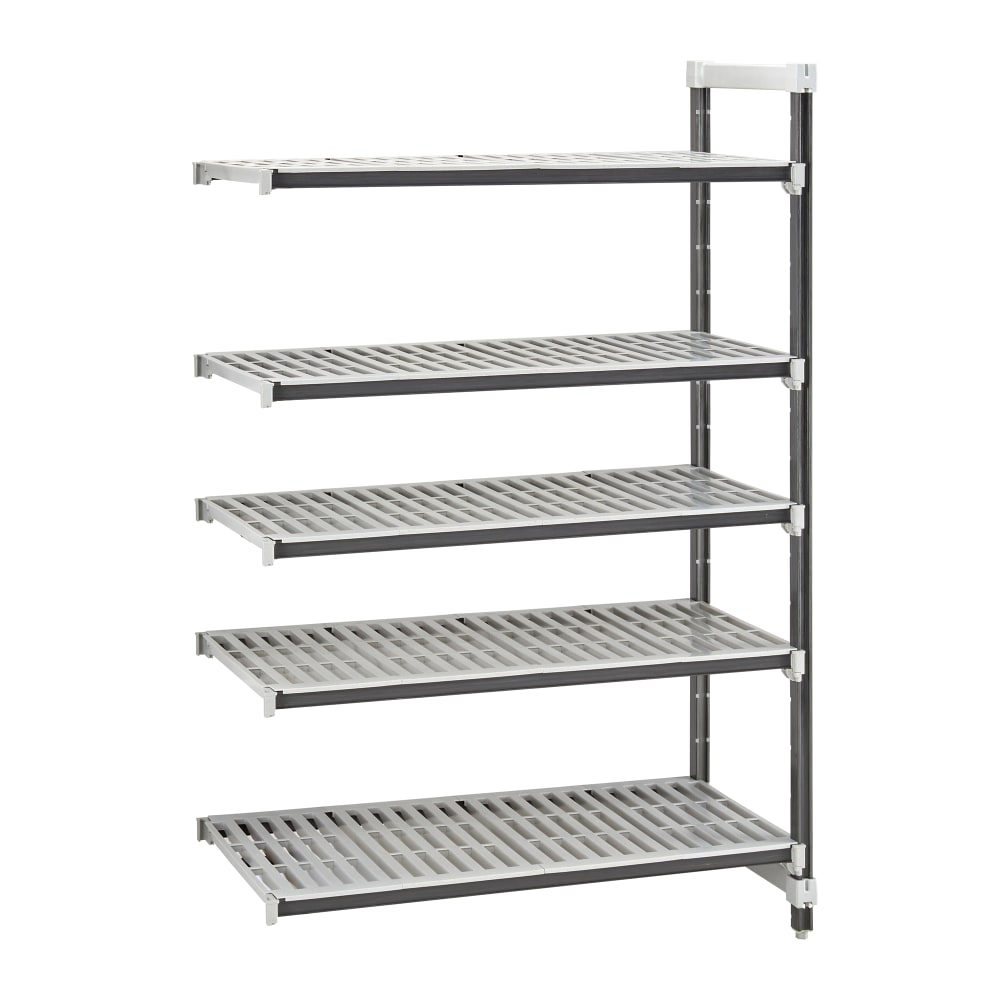 Cambro EXA243064V5480 30" NSF 5-Tier Polymer Shelf Kit - Camshelving® Elements XTRA, 24"W, 64"H
