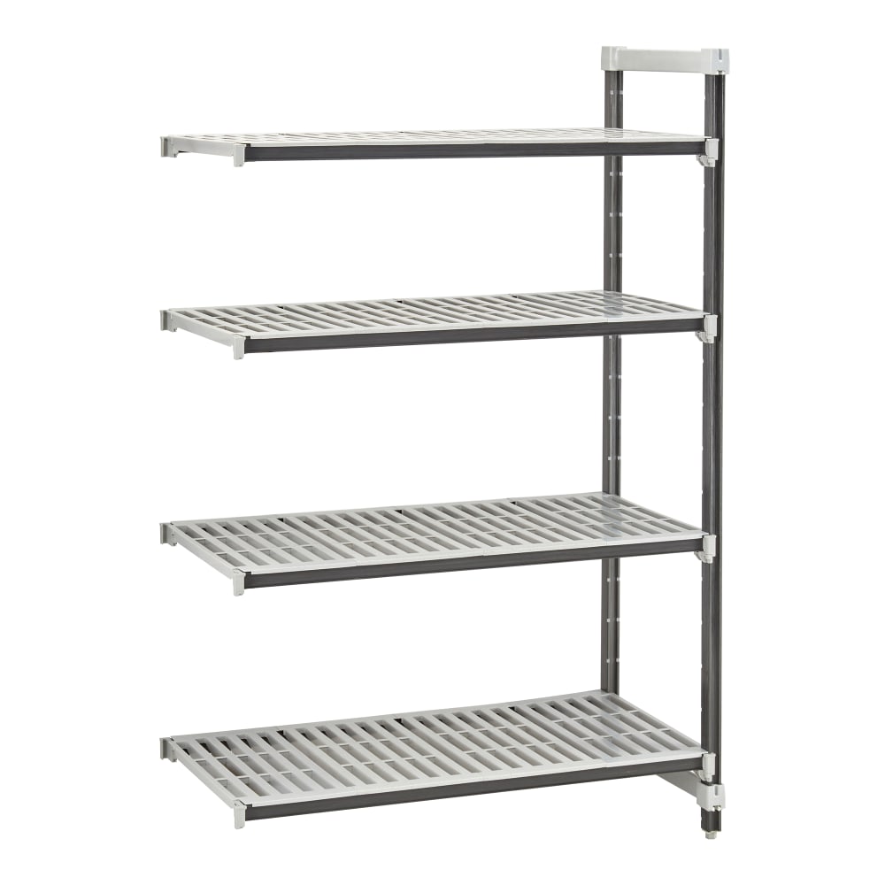 Cambro EXA243084V4480 30" NSF 4-Tier Polymer Shelf Kit - Camshelving® Elements XTRA, 24"W, 84"H