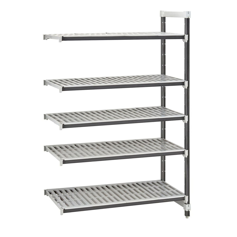 Cambro EXA243084V5480 30" NSF 5-Tier Polymer Shelf Kit - Camshelving® Elements XTRA, 24"W, 84"H
