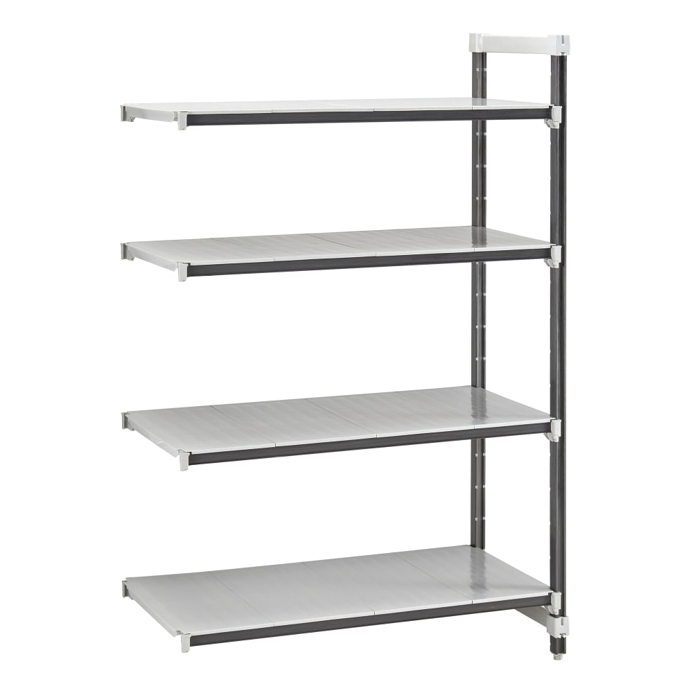 Cambro EXA243664S4480 36" NSF 4-Tier Polymer Shelf Kit - Camshelving® Elements XTRA, 24"W, 64"H