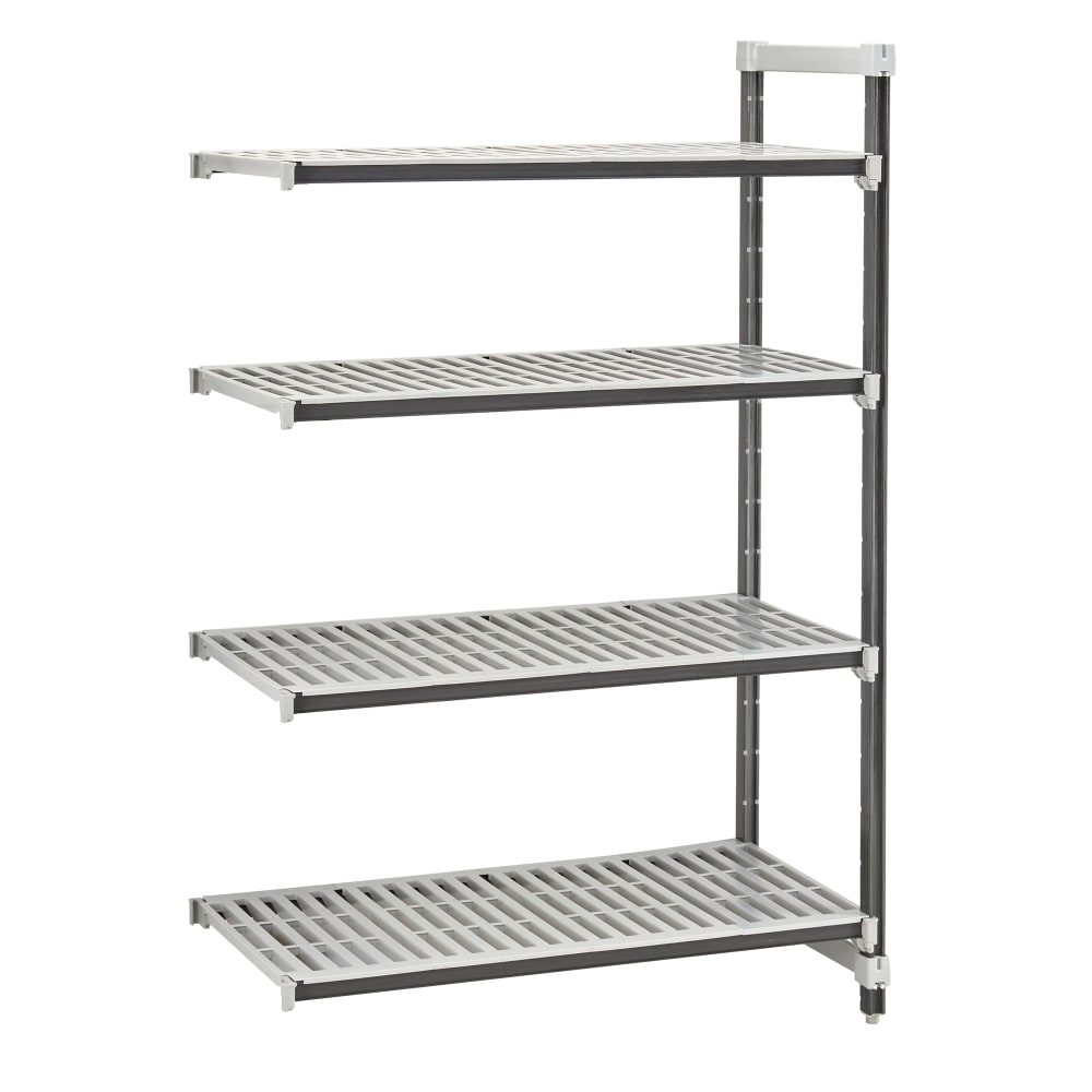 Cambro EXA243664V4480 36" NSF 4-Tier Polymer Shelf Kit - Camshelving® Elements XTRA, 24"W, 64"H