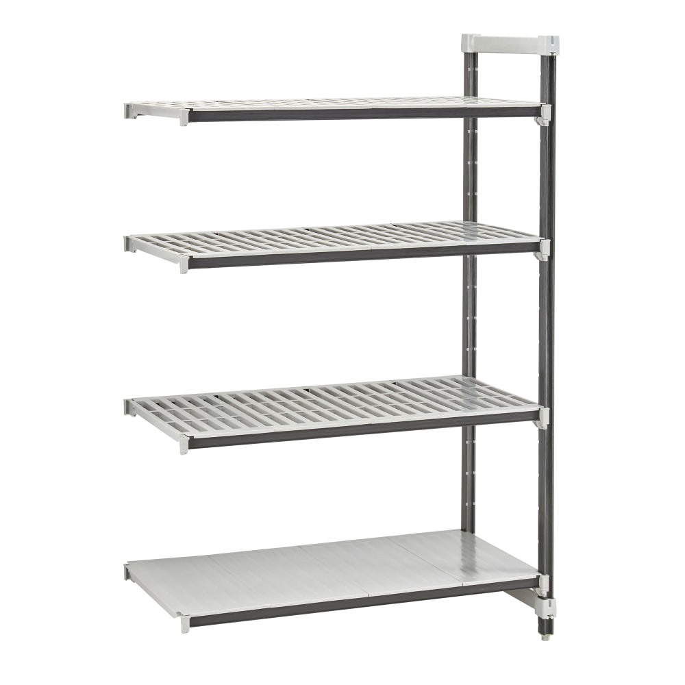 Cambro EXA243664VS4480 36" NSF 4-Tier Polymer Shelf Kit - Camshelving® Elements XTRA, 24"W, 64"H