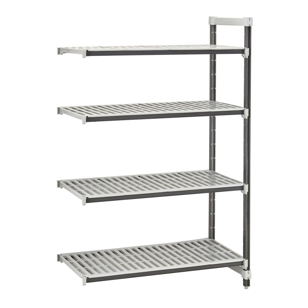Cambro EXA243672V4480 36" NSF 4-Tier Polymer Shelf Kit - Camshelving® Elements XTRA, 24"W, 72"H
