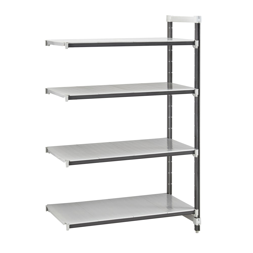 Cambro EXA243684S4480 36" NSF 4-Tier Polymer Shelf Kit - Camshelving® Elements XTRA, 24"W, 84"H