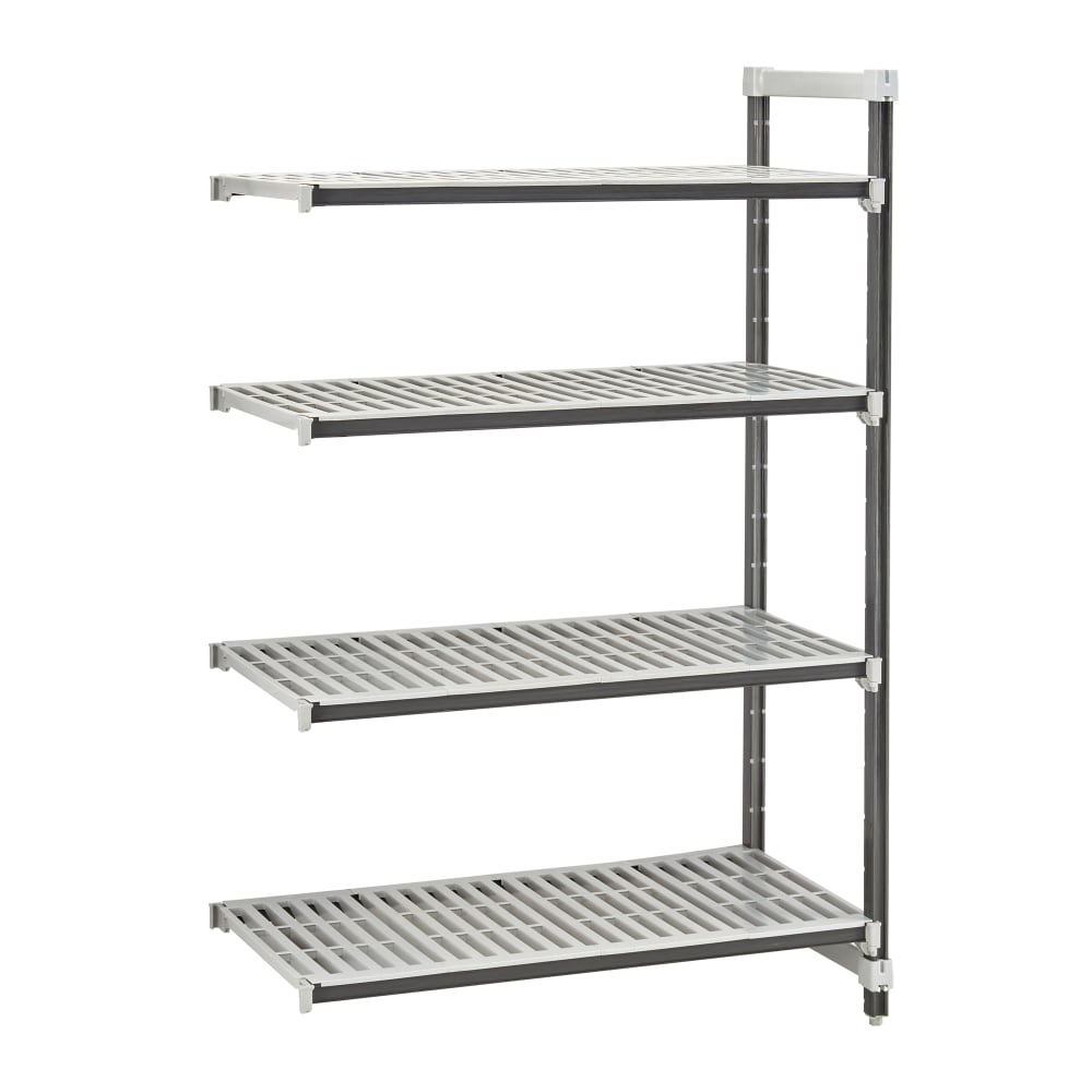 Cambro EXA243684V4480 36" NSF 4-Tier Polymer Shelf Kit - Camshelving® Elements XTRA, 24"W, 84"H