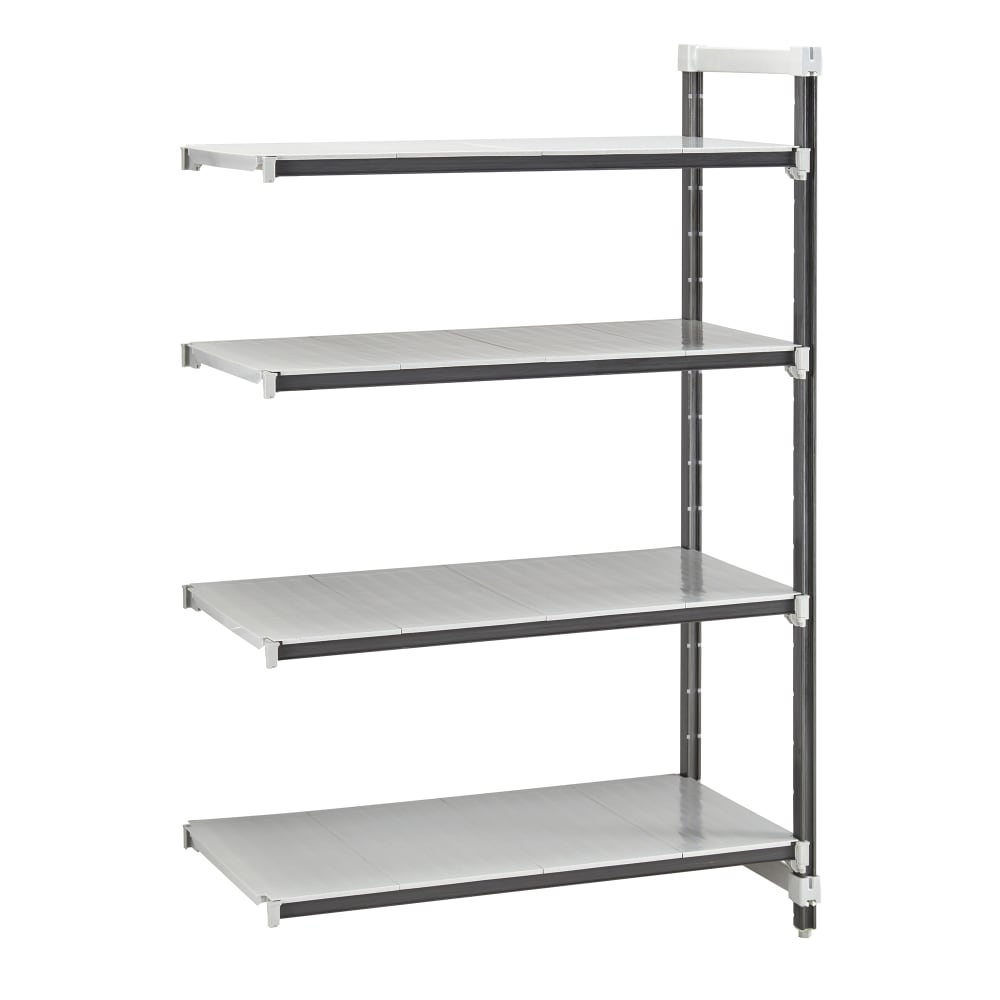 Cambro EXA244264S4480 42" NSF 4-Tier Polymer Shelf Kit - Camshelving® Elements XTRA, 24"W, 64"H