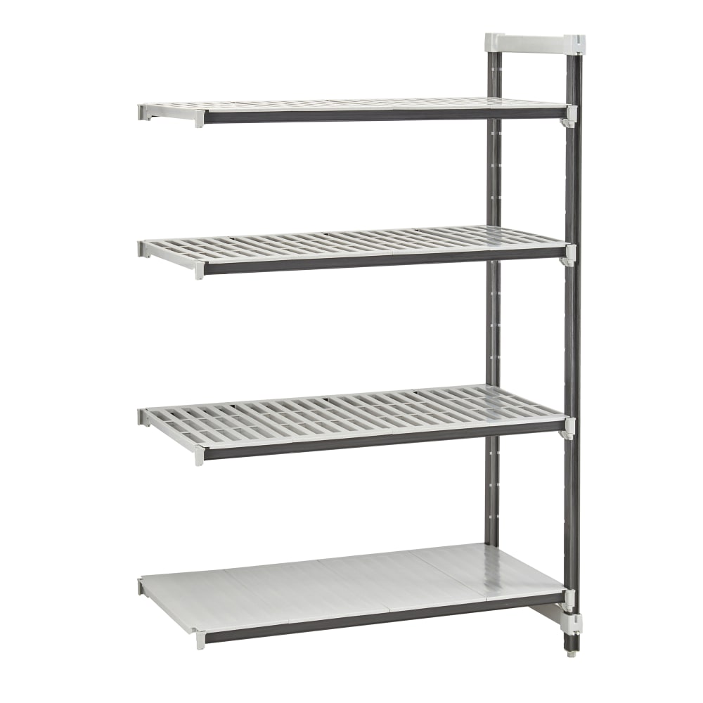 Cambro EXA244264VS4480 42" NSF 4-Tier Polymer Shelf Kit - Camshelving® Elements XTRA, 24"W, 64"H