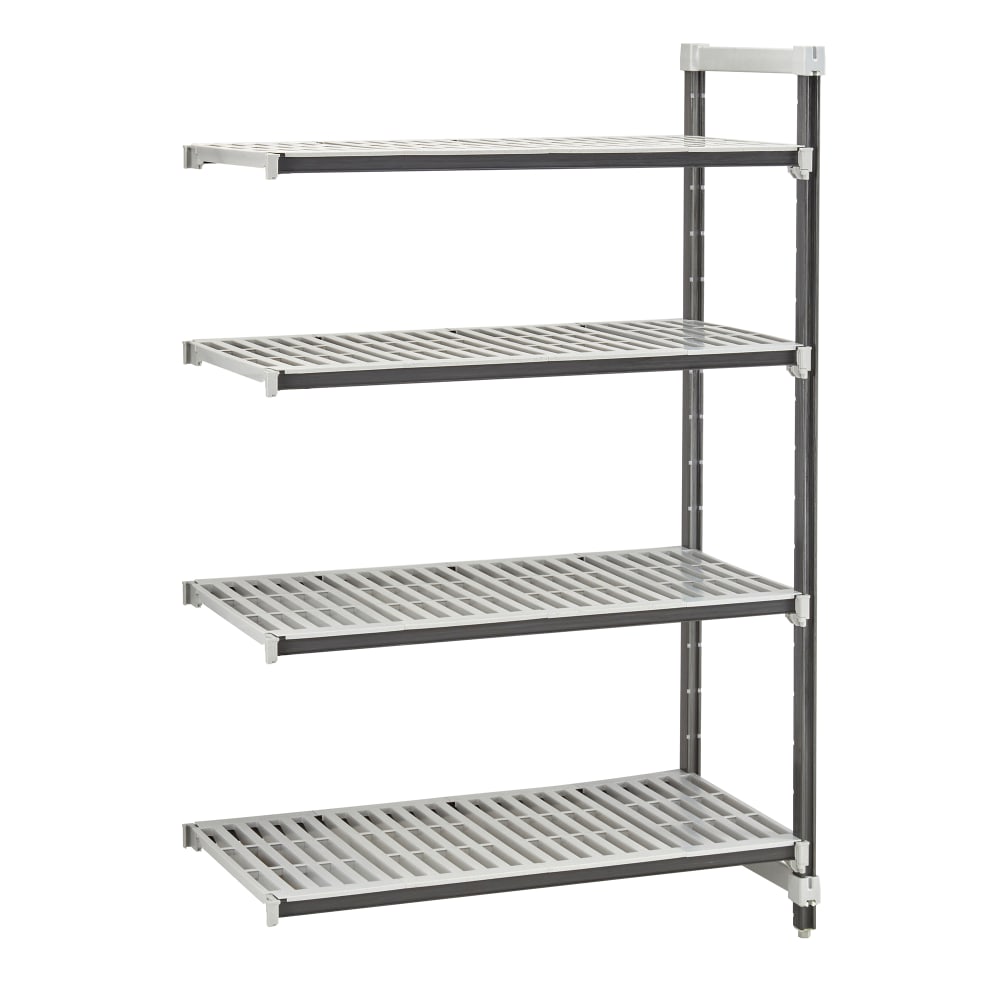 Cambro EXA244272V4480 42" NSF 4-Tier Polymer Shelf Kit - Camshelving® Elements XTRA, 24"W, 72"H