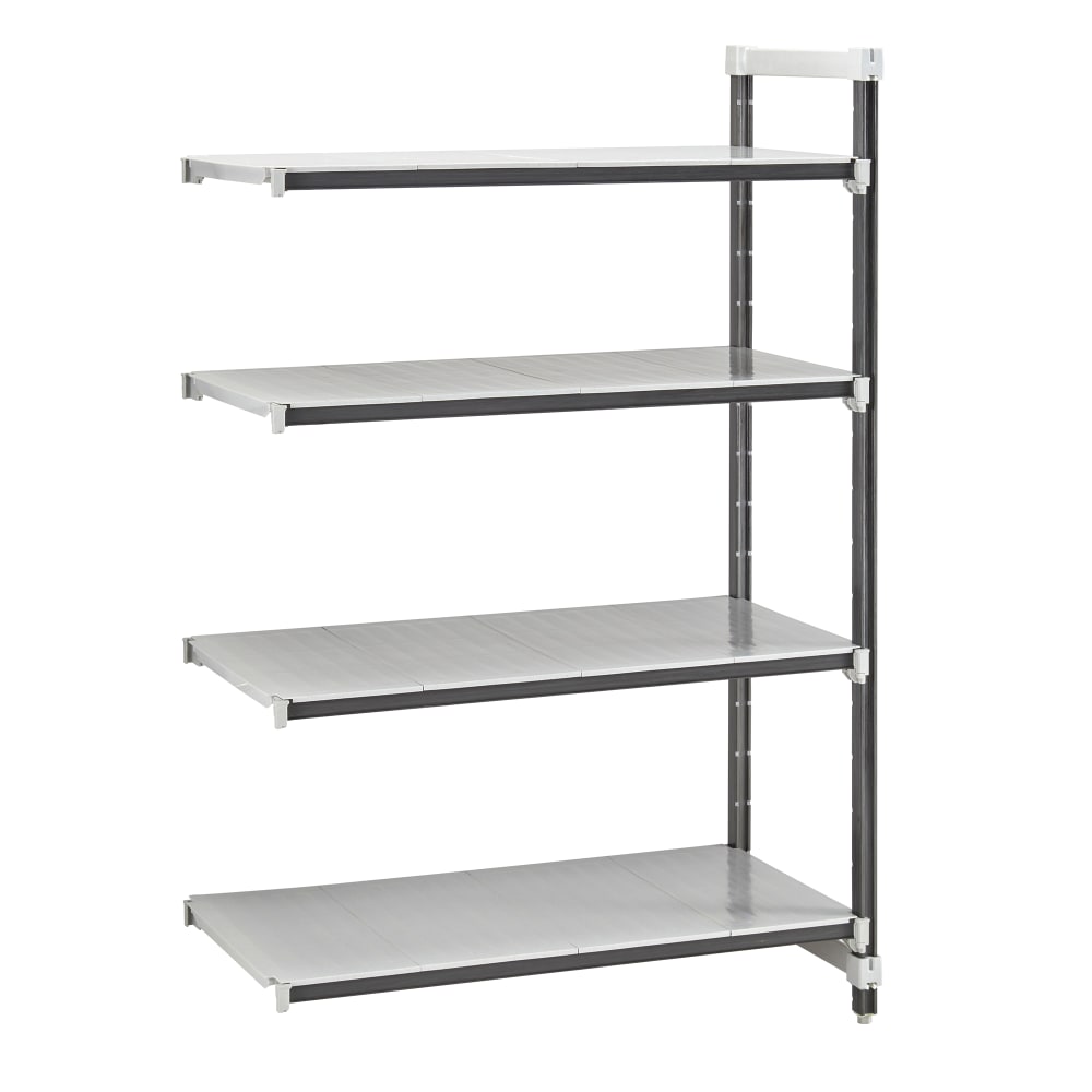 Cambro EXA244284S4480 42" NSF 4-Tier Polymer Shelf Kit - Camshelving® Elements XTRA, 24"W, 84"H