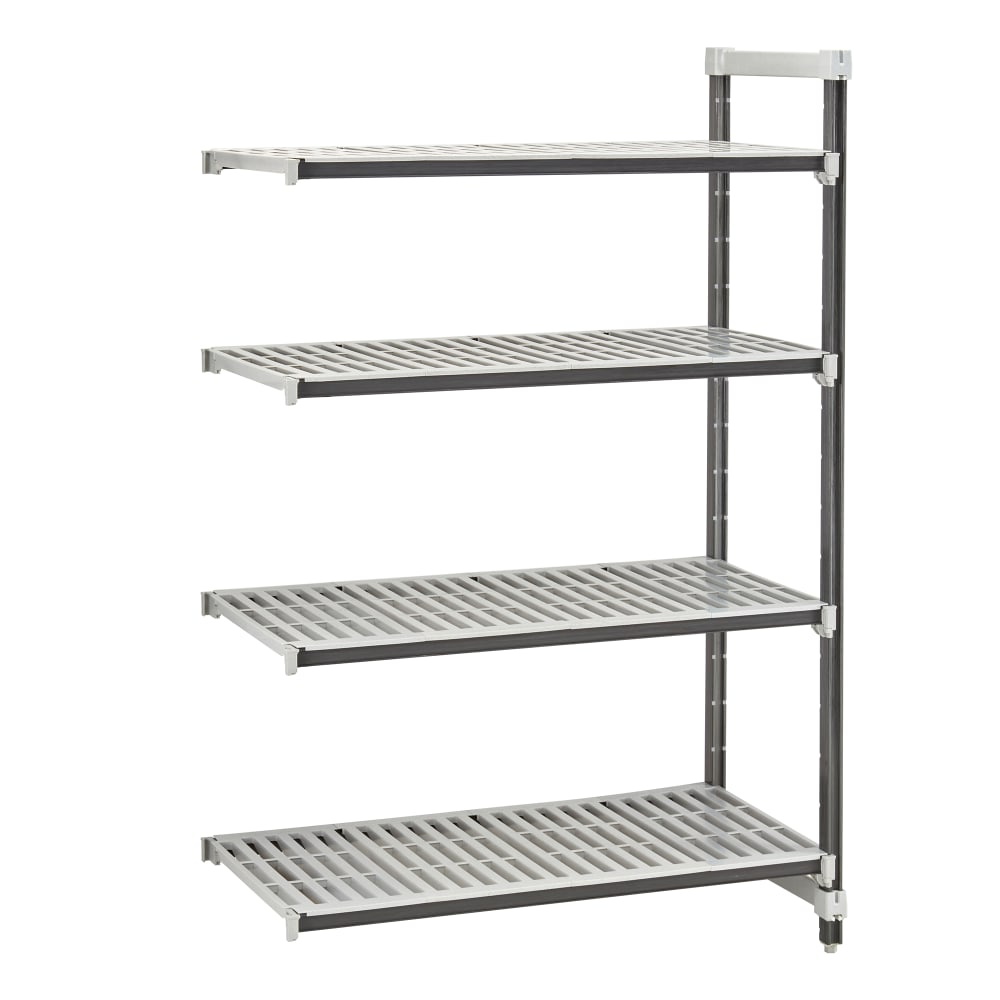 Cambro EXA244284V4480 42" NSF 4-Tier Polymer Shelf Kit - Camshelving® Elements XTRA, 24"W, 84"H