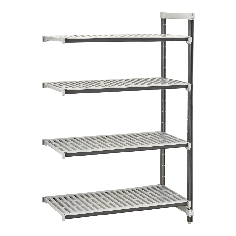 Cambro EXA244864V4480 48" NSF 4-Tier Polymer Shelf Kit - Camshelving® Elements XTRA, 24"W, 64"H