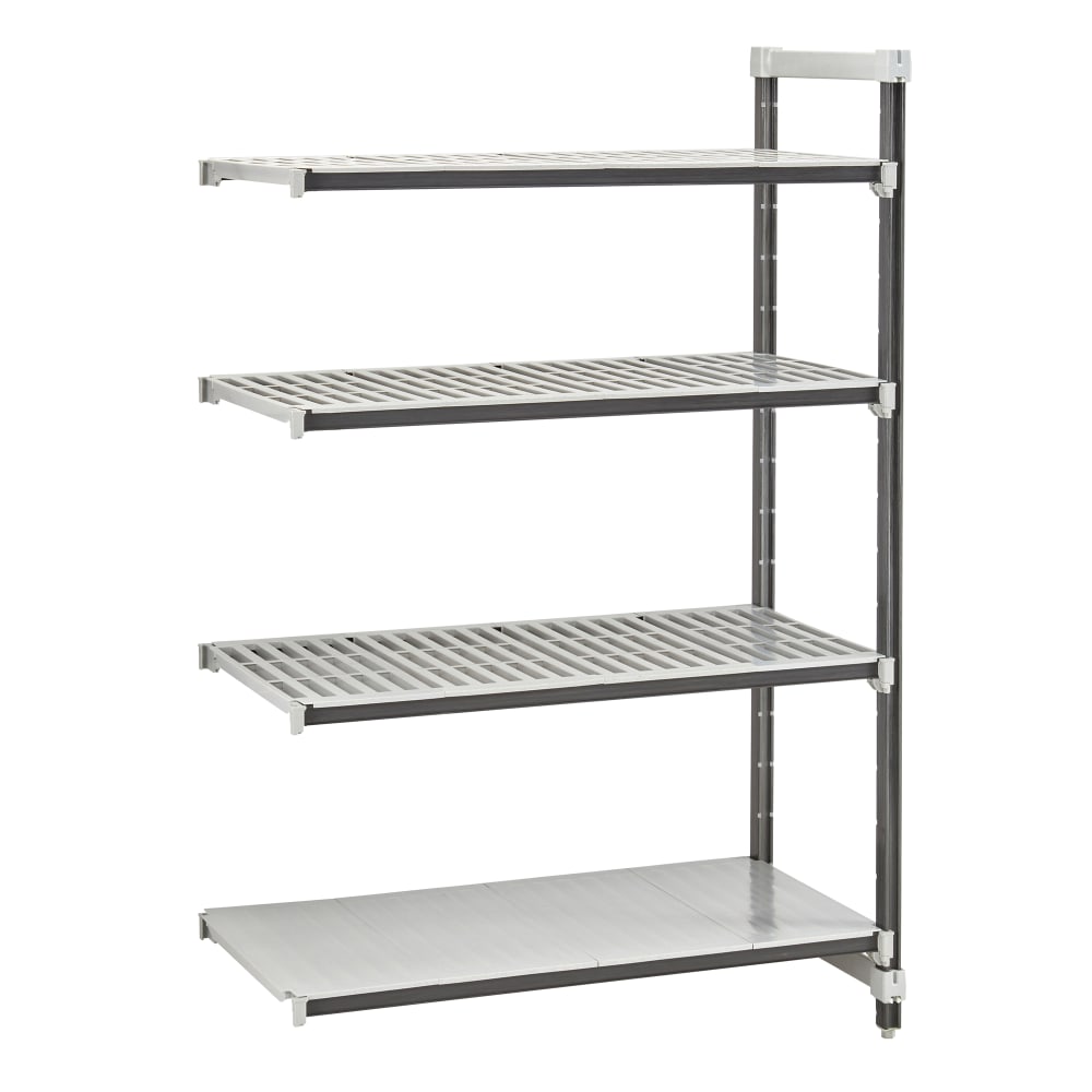 Cambro EXA244864VS4480 48" NSF 4-Tier Polymer Shelf Kit - Camshelving® Elements XTRA, 24"W, 64"H