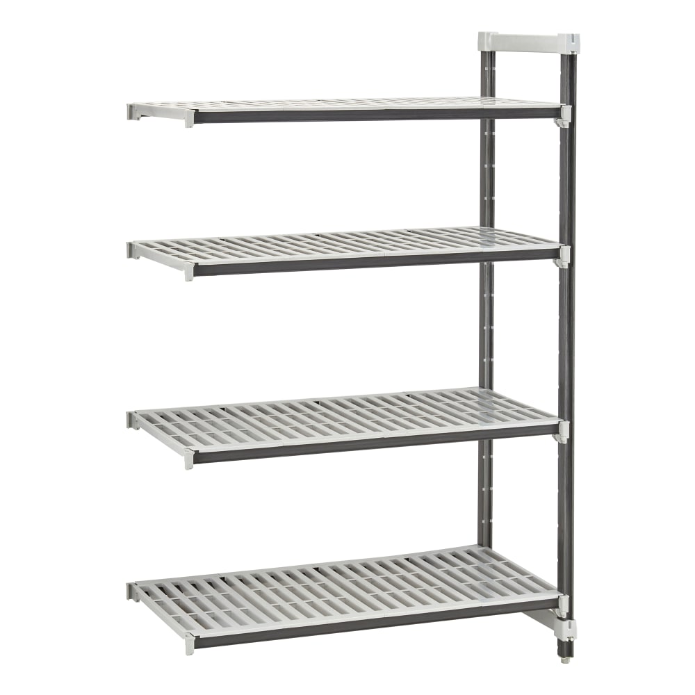 Cambro EXA244872V4480 48" NSF 4-Tier Polymer Shelf Kit - Camshelving® Elements XTRA, 24"W, 72"H