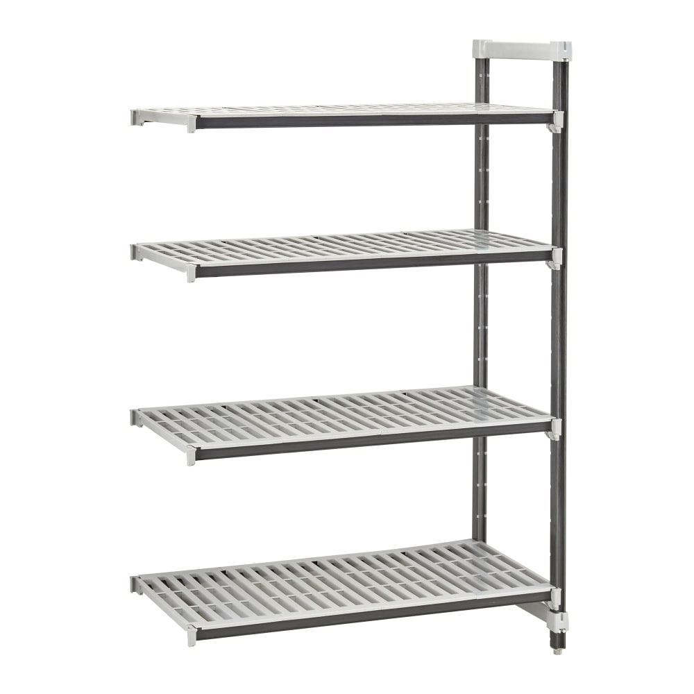 Cambro EXA244884V4480 48" NSF 4-Tier Polymer Shelf Kit - Camshelving® Elements XTRA, 24"W, 84"H