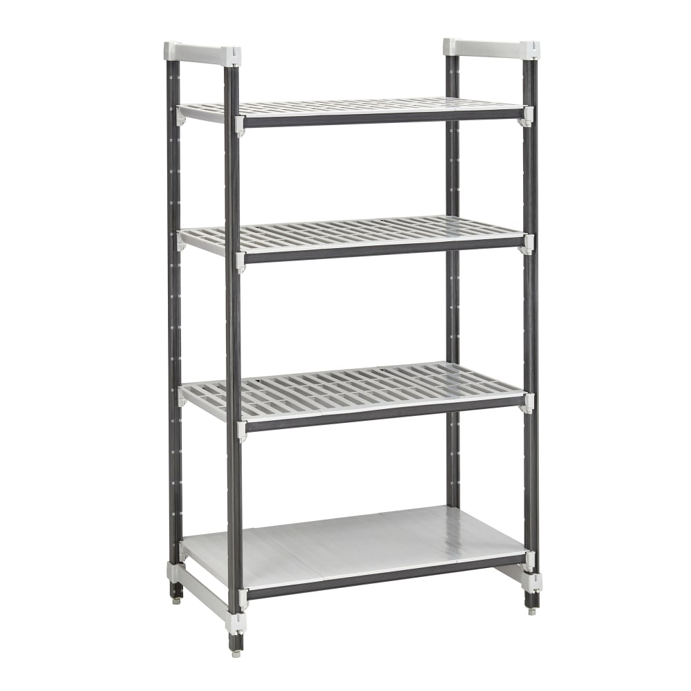 Cambro EXU183664VS4480 36" NSF 4-Tier Polymer Shelf Kit - Camshelving® Elements XTRA, 18"W, 64"H