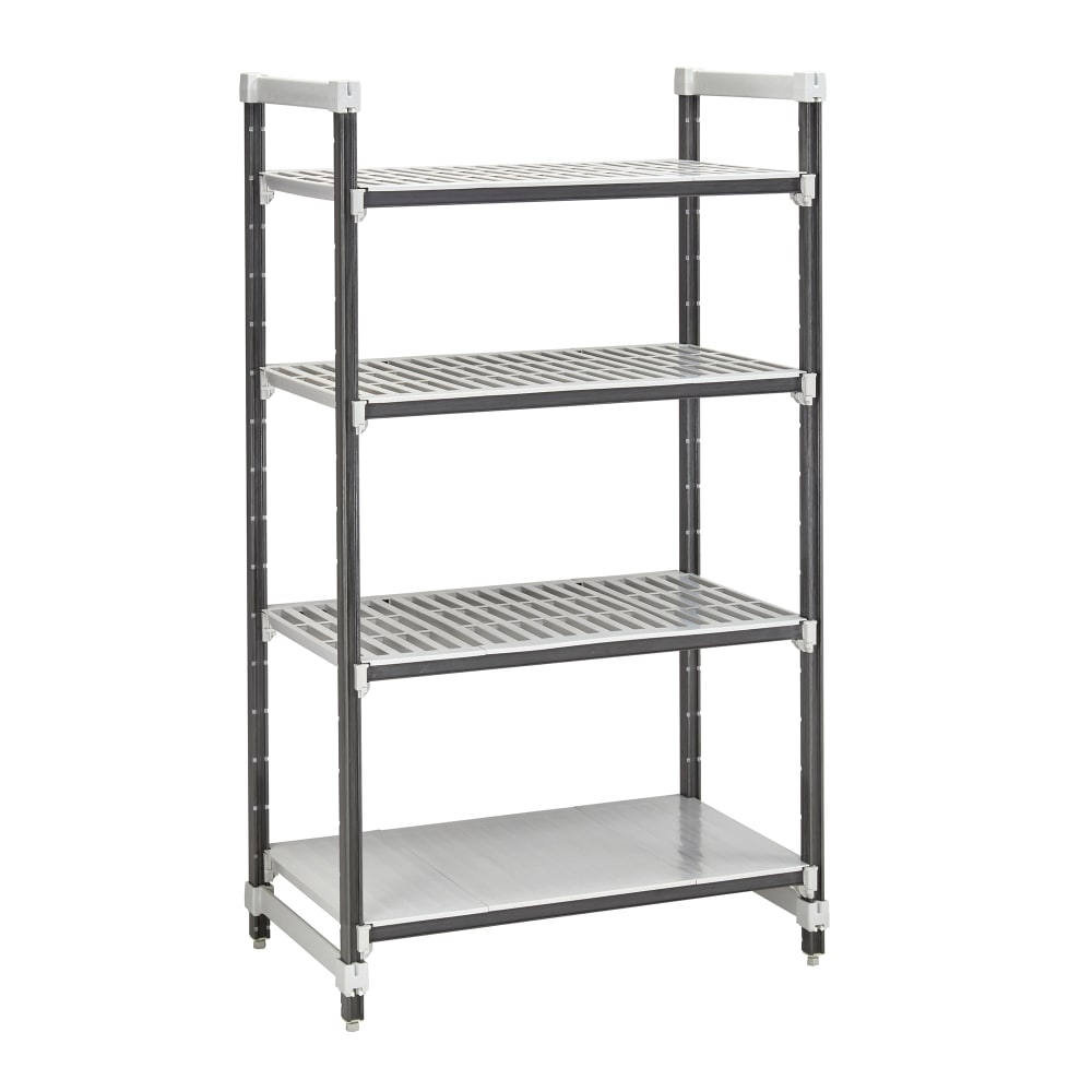Cambro EXU184272VS4480 42" NSF 4-Tier Polymer Shelf Kit - Camshelving® Elements XTRA, 18"W, 72"H
