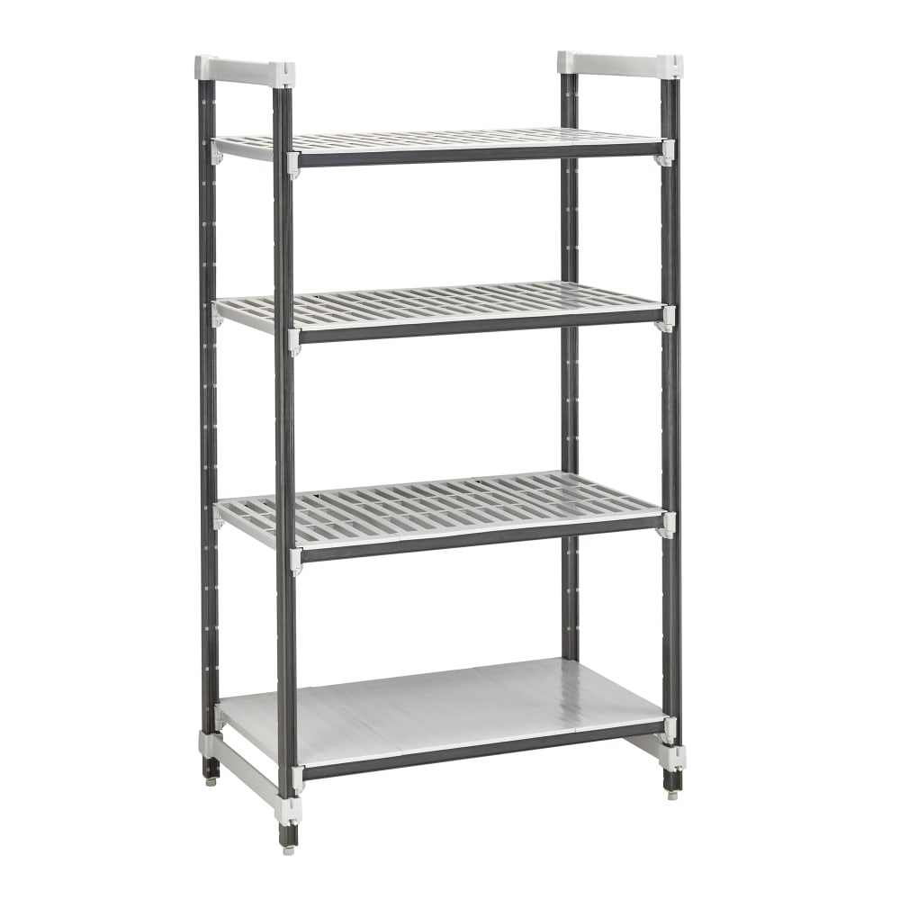 Cambro EXU184864VS4480 48" NSF 4-Tier Polymer Shelf Kit - Camshelving® Elements XTRA, 18"W, 64"H