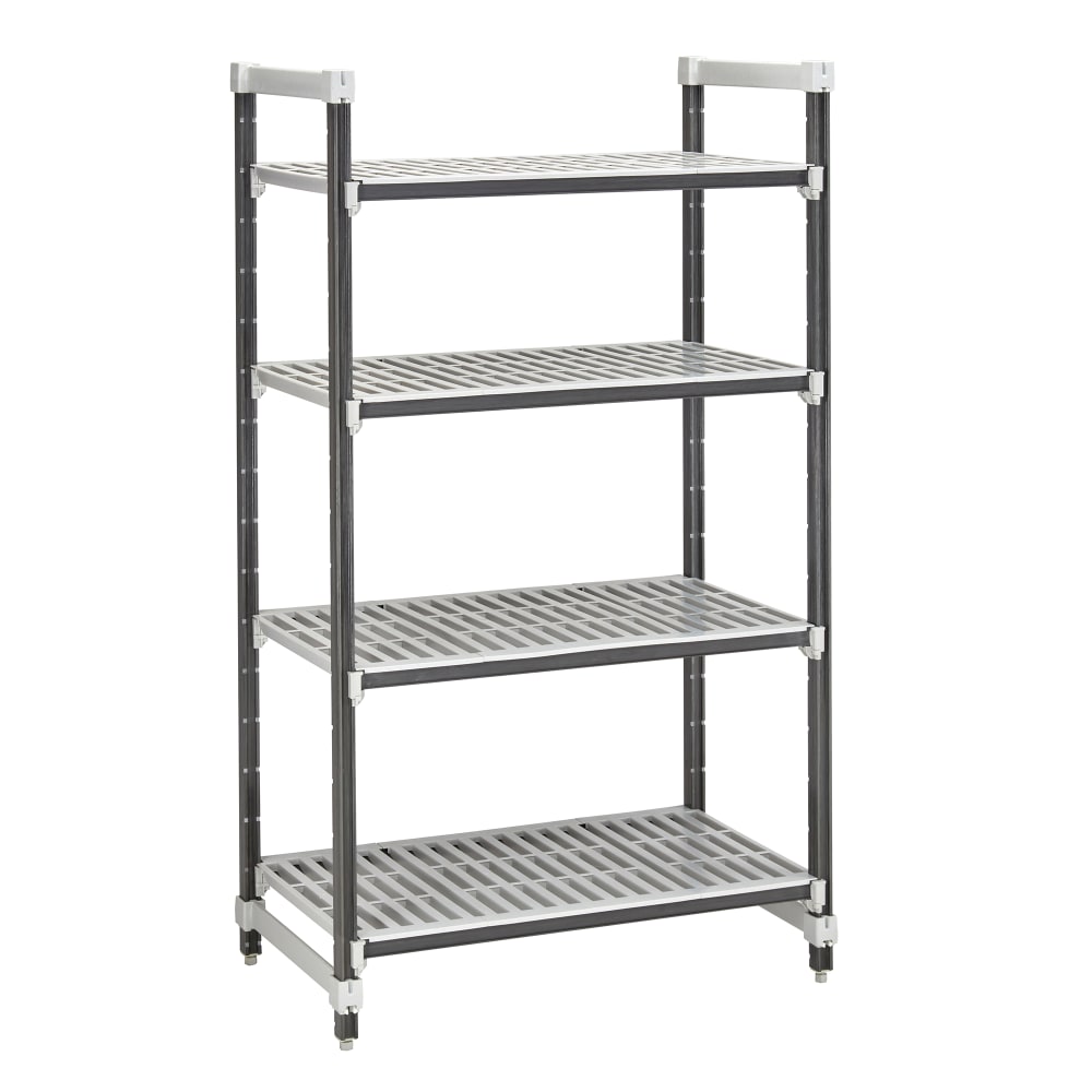 Cambro EXU213064V4480 30" NSF 4-Tier Polymer Shelf Kit - Camshelving® Elements XTRA, 21"W, 64"H