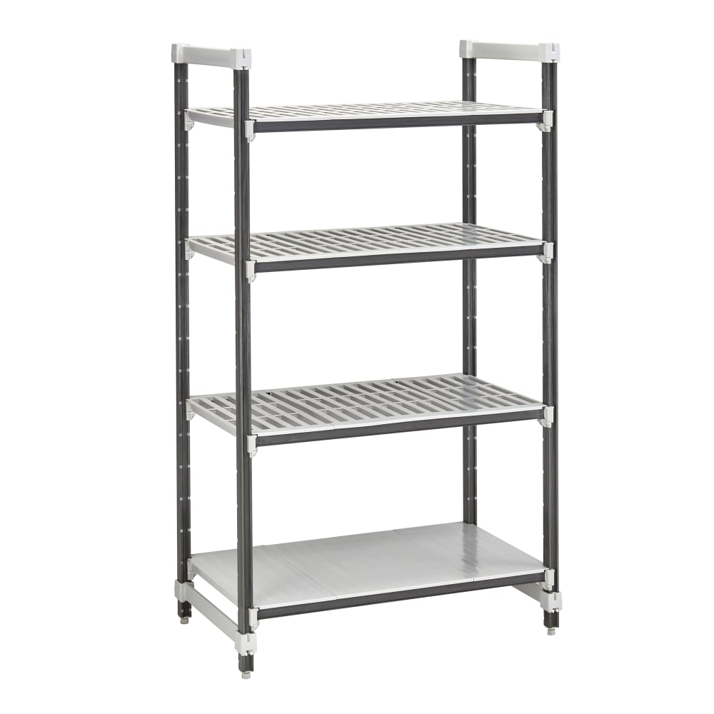 Cambro EXU213064VS4480 30" NSF 4-Tier Polymer Shelf Kit - Camshelving® Elements XTRA, 21"W, 64"H