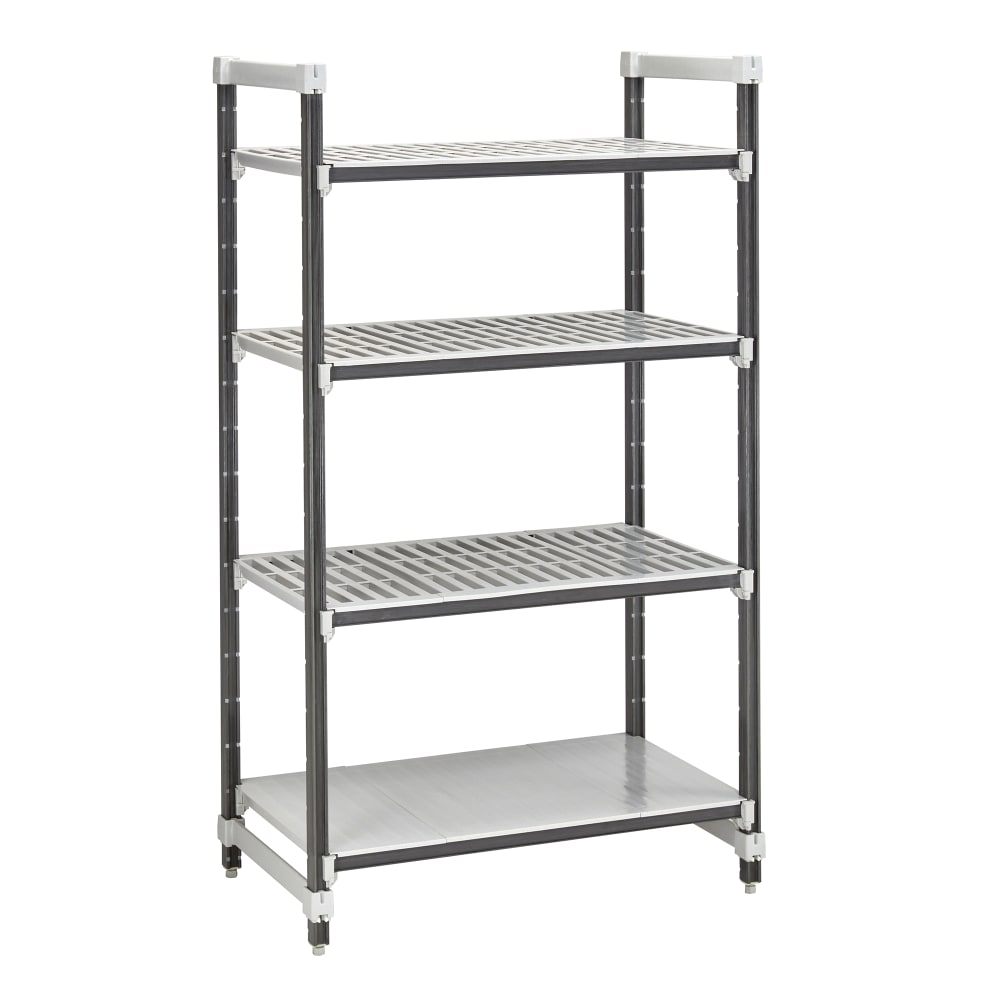 Cambro EXU213072VS4480 30" NSF 4-Tier Polymer Shelf Kit - Camshelving® Elements XTRA, 21"W, 72"H