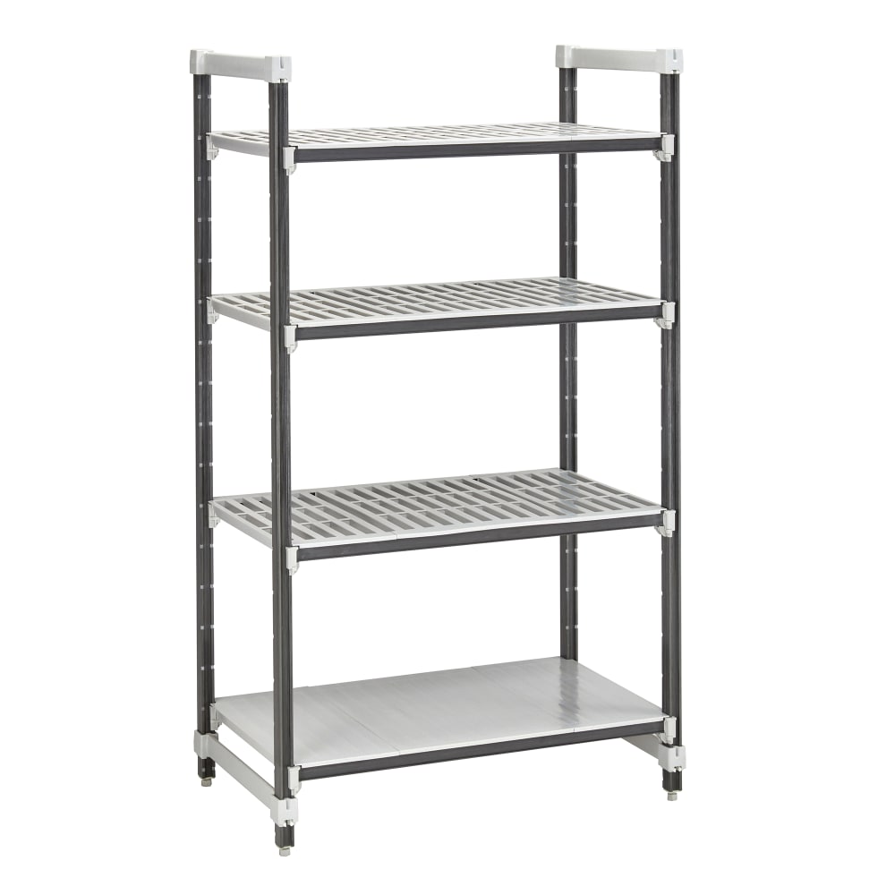 Cambro EXU213084VS4480 30" NSF 4-Tier Polymer Shelf Kit - Camshelving® Elements XTRA, 21"W, 84"H