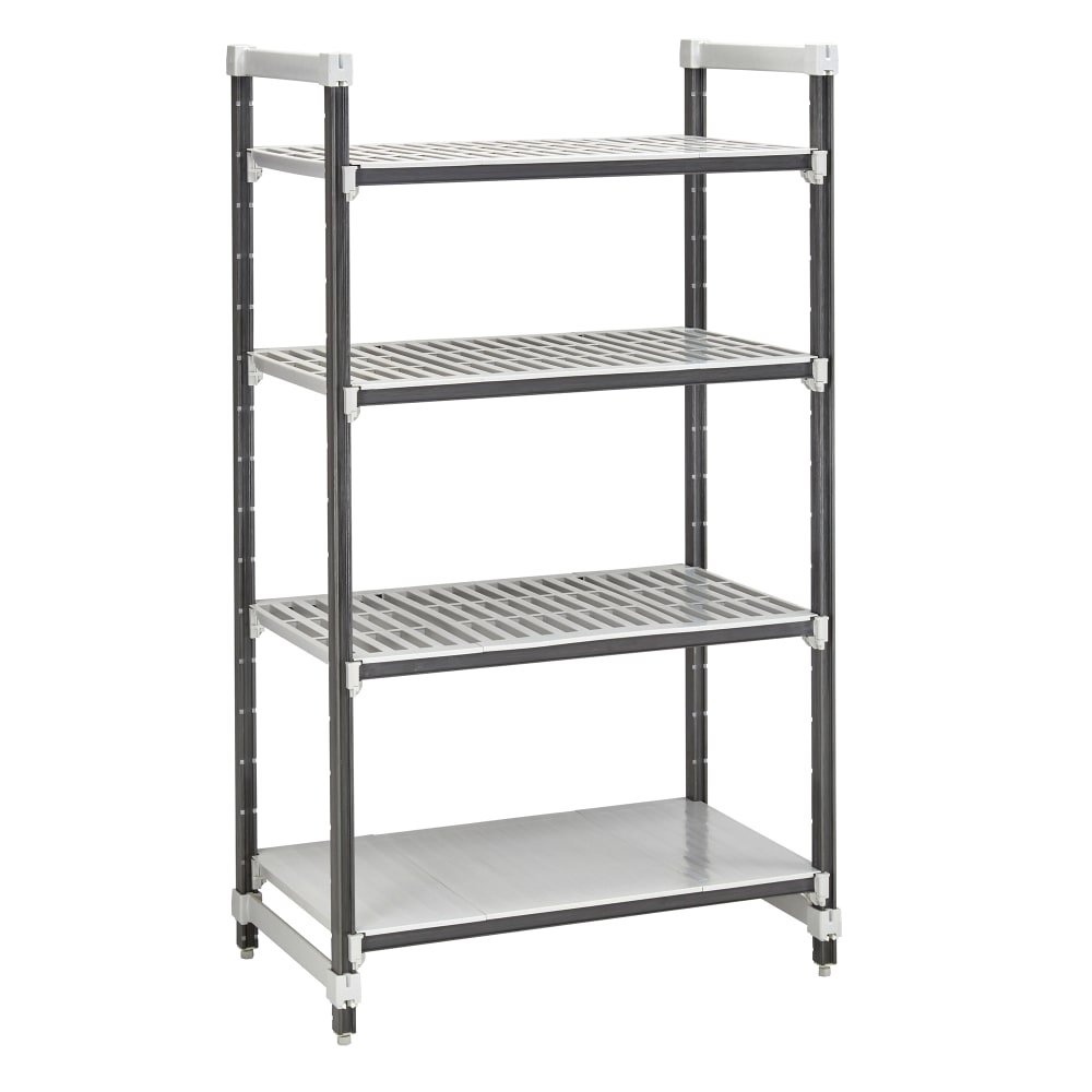 Cambro EXU213664VS4480 36" NSF 4-Tier Polymer Shelf Kit - Camshelving® Elements XTRA, 21"W, 64"H