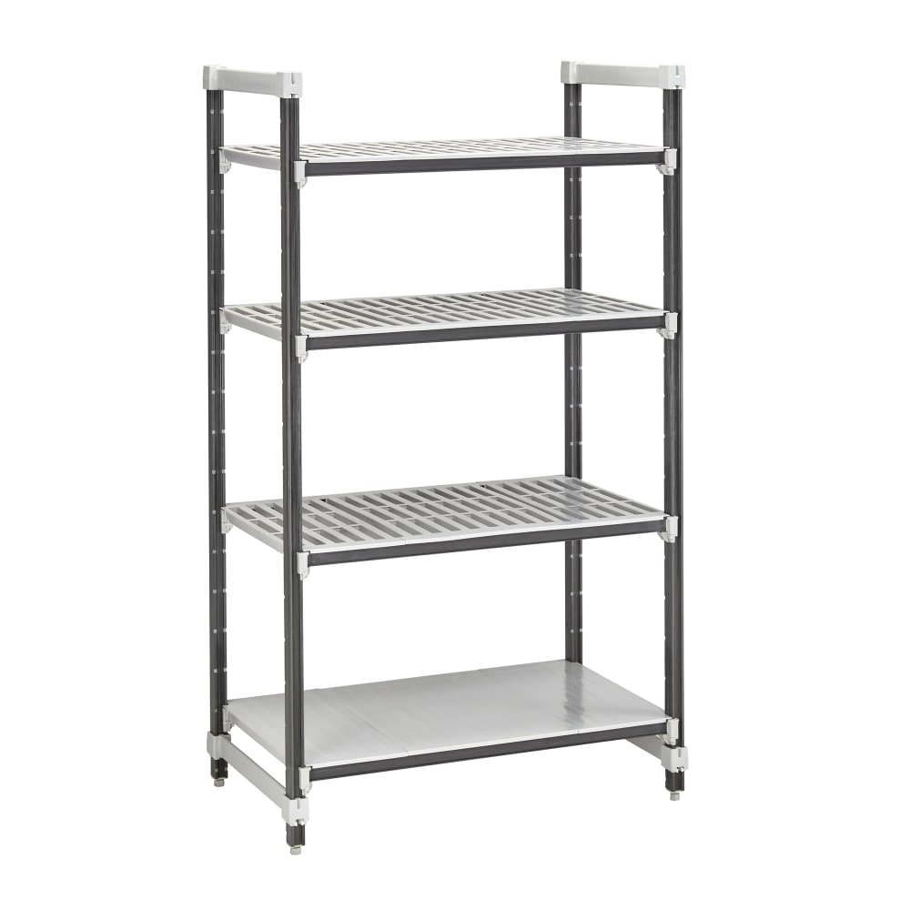 Cambro EXU213672VS4480 36" NSF 4-Tier Polymer Shelf Kit - Camshelving® Elements XTRA, 21"W, 72"H