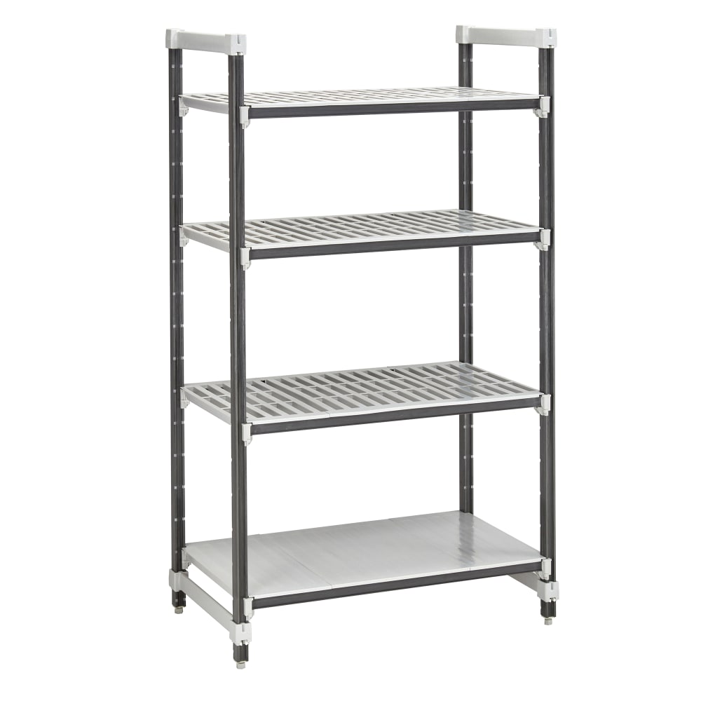 Cambro EXU213684VS4480 36" NSF 4-Tier Polymer Shelf Kit - Camshelving® Elements XTRA, 21"W, 84"H