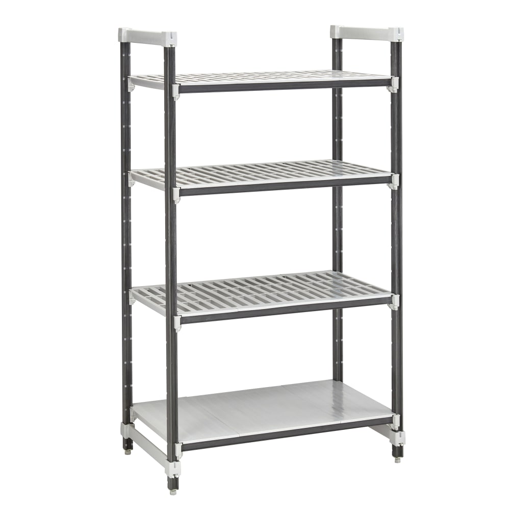 Cambro EXU243664VS4480 36" NSF 4-Tier Polymer Shelf Kit - Camshelving® Elements XTRA, 24"W, 64"H