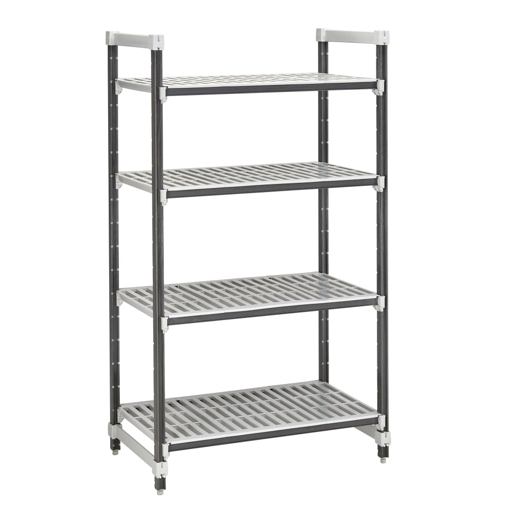 Cambro EXU244272V4480 42" NSF 4-Tier Polymer Shelf Kit - Camshelving® Elements XTRA, 24"W, 72"H