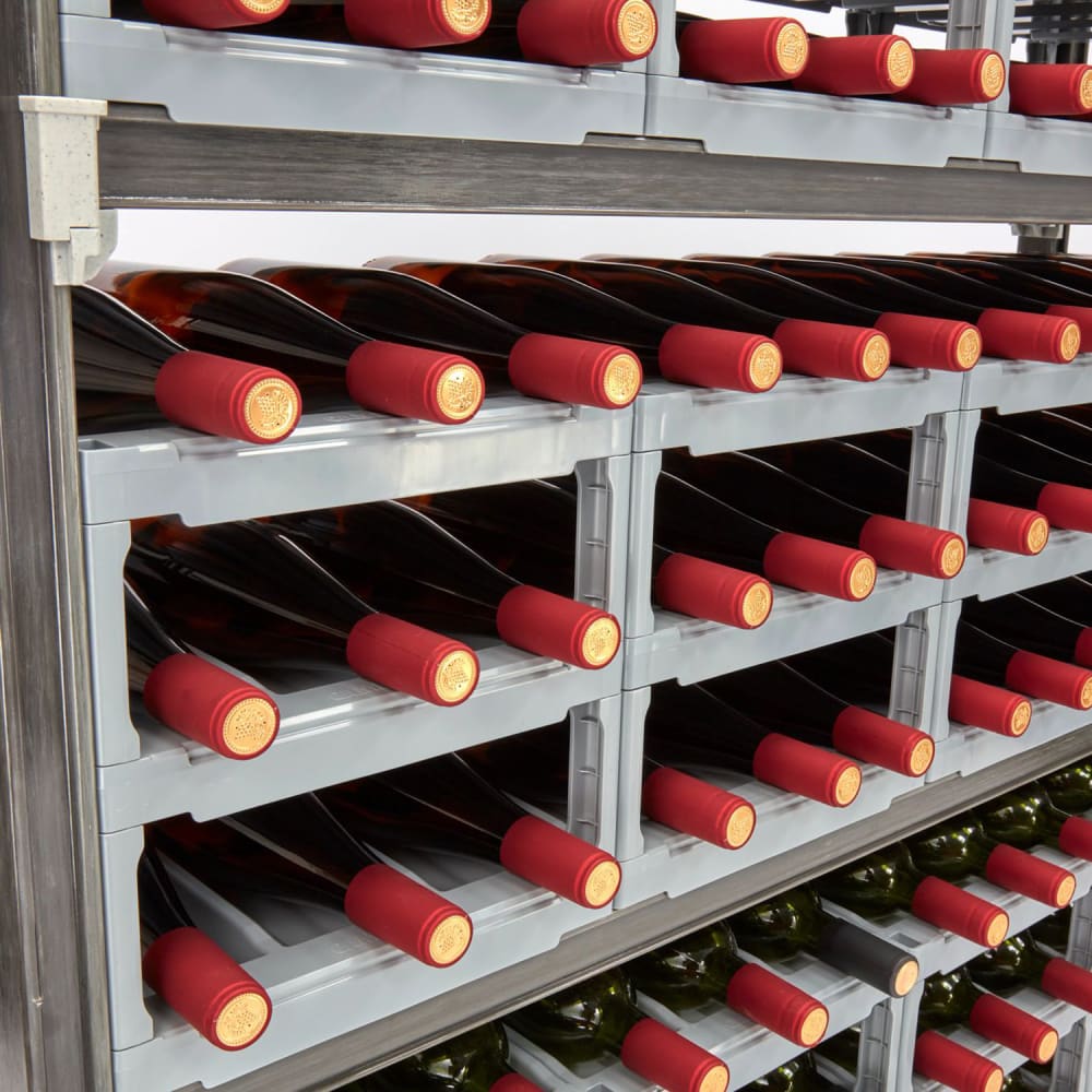 Cambro EXUWR144872480 72" Camshelving Premium Wine Rack w/ Accessories, Gray