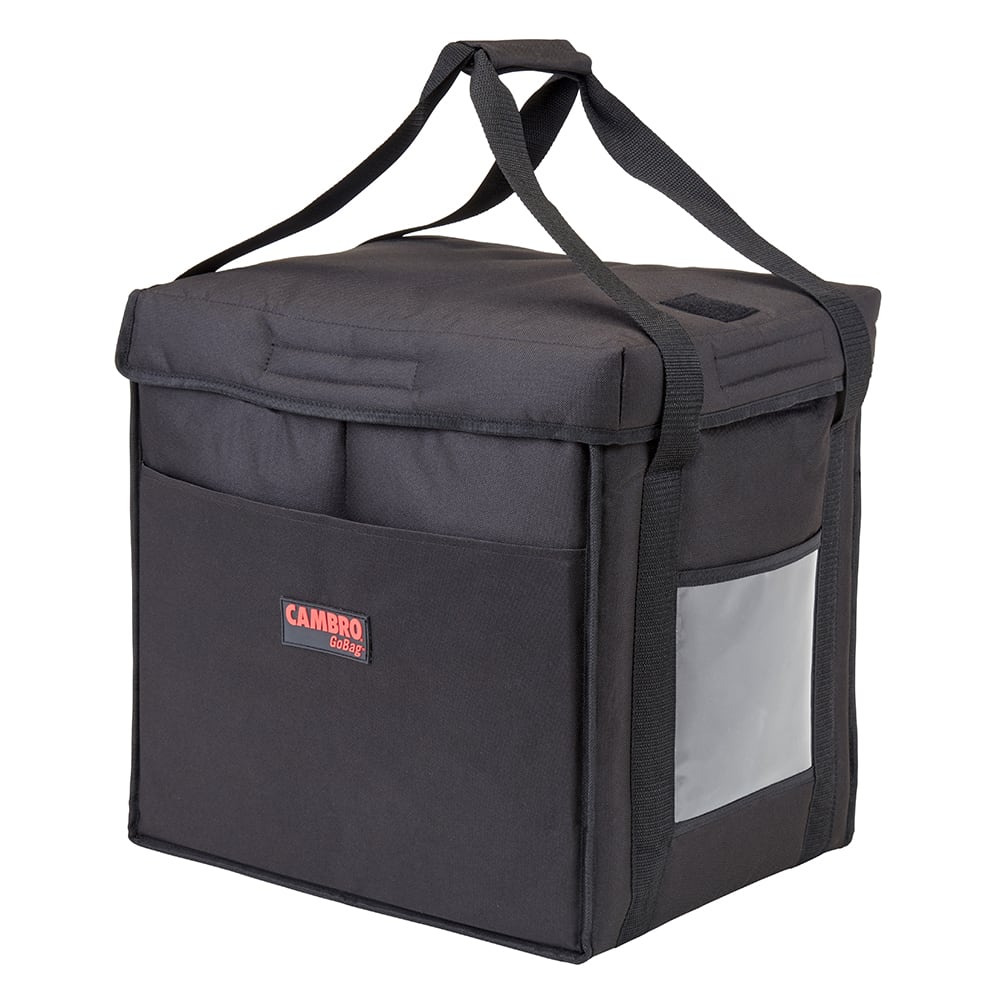 Cambro GBD101011110 GoBag® Food Delivery Bag - 10" x 10" x 11", Nylon, Black