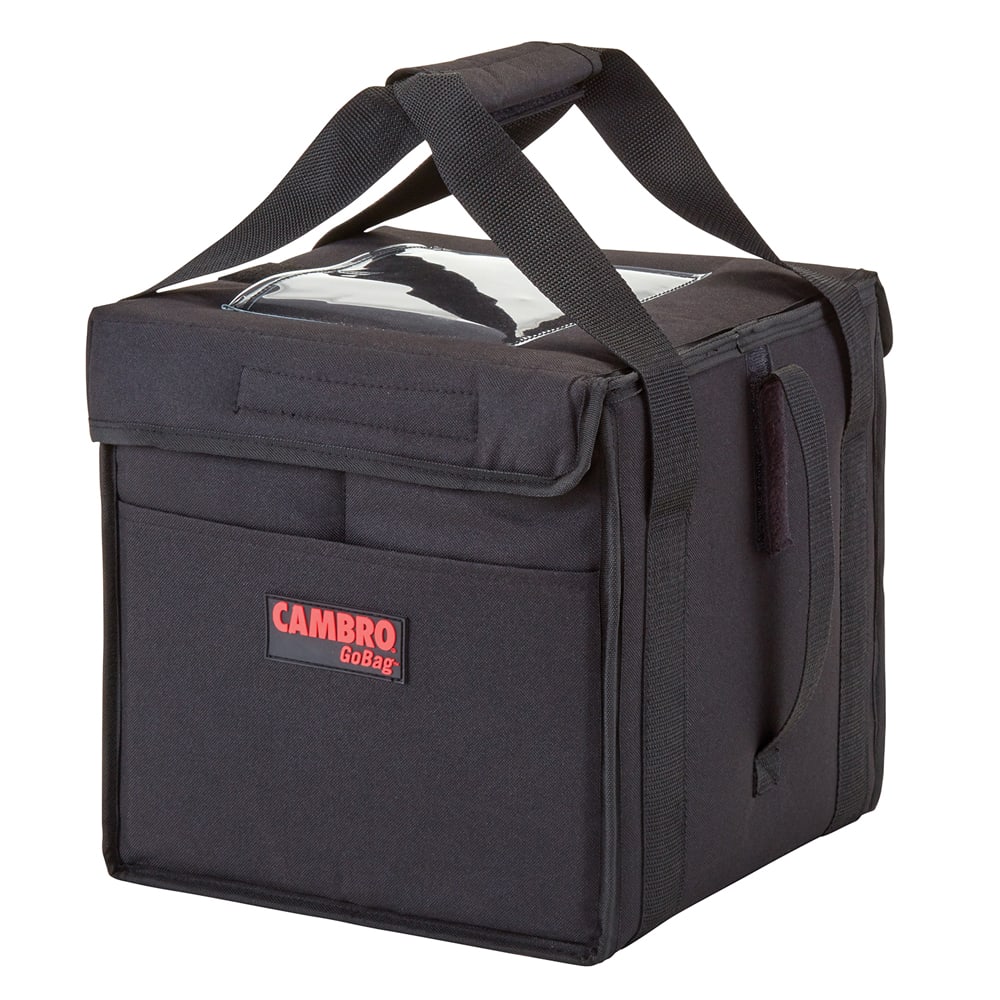 Cambro GBD121515110 GoBag™ Food Delivery Bag - 12" x 15" x 15", Nylon, Black