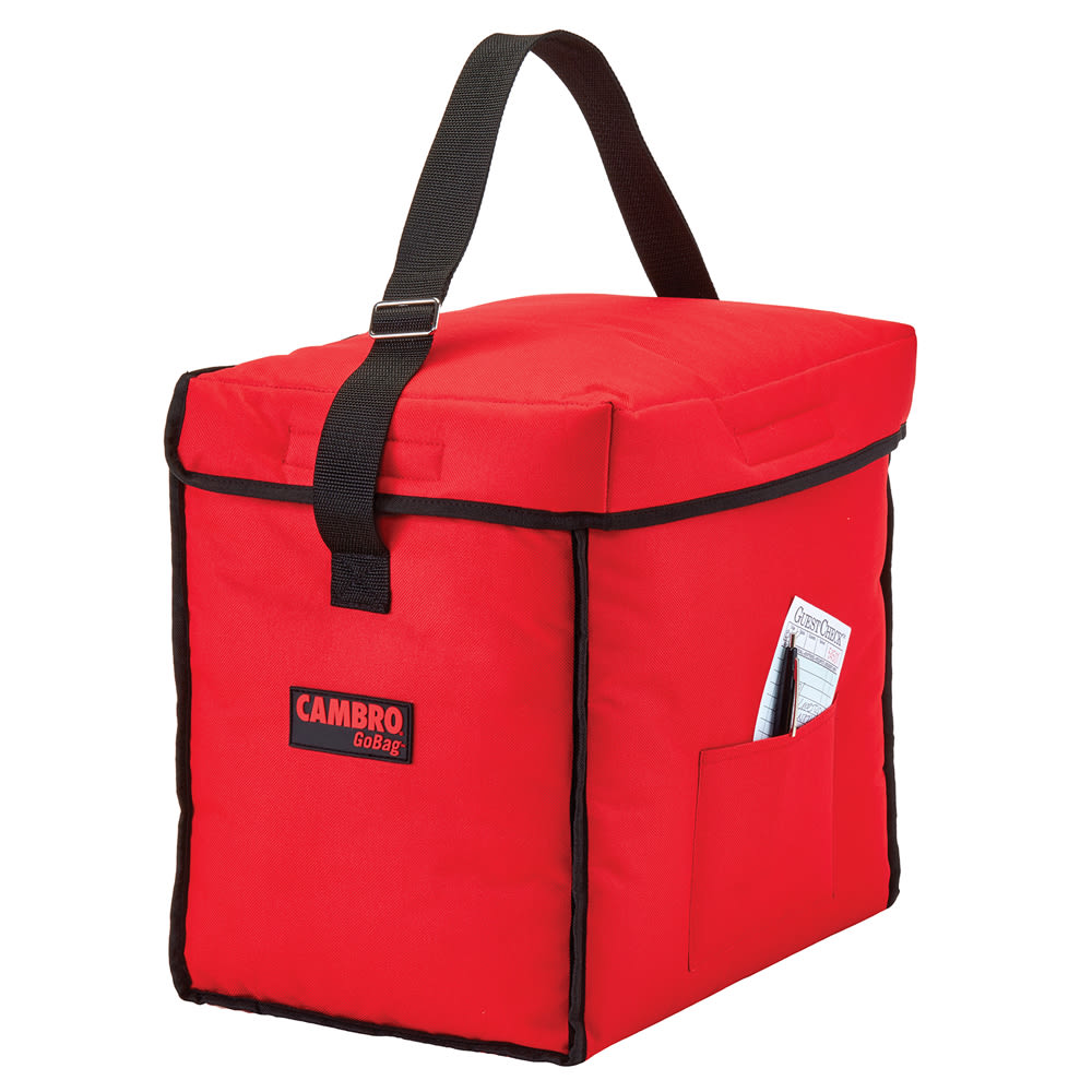 Cambro GBD13913521 GoBag™ Food Delivery Bag - 13" x 9" x 13", Nylon, Red