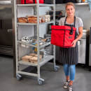Cambro GBD13913521 GoBag™ Food Delivery Bag - 13" x 9" x 13", Nylon, Red thumbnail 2
