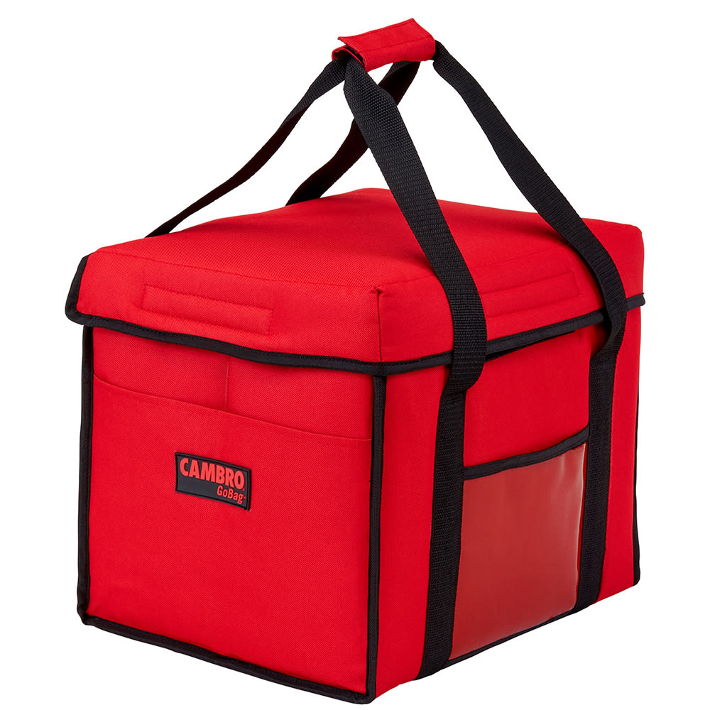 Cambro GBD151212521 GoBag® Sandwich Delivery Bag - 15" x 12" x 12", Nylon, Cambro Red