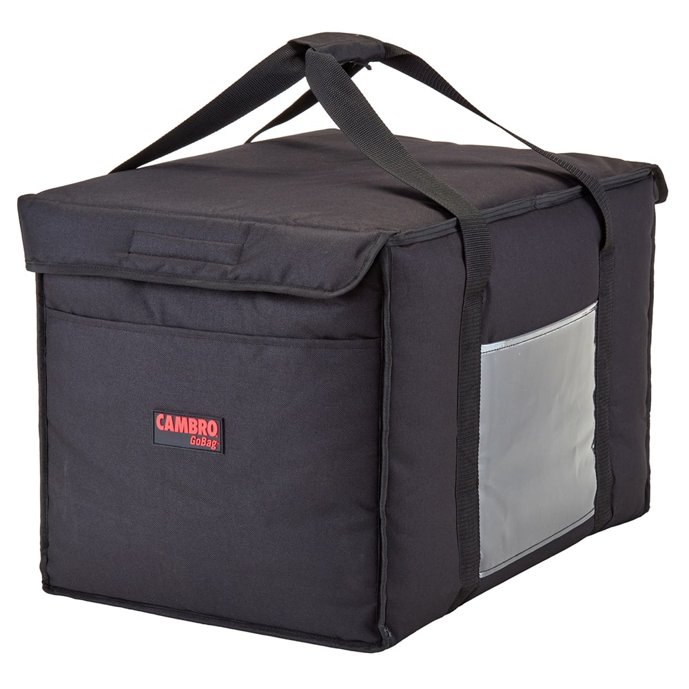 Cambro GBD211414110 GoBag™ Food Delivery Bag - 21" x 14" x 14", Nylon, Black