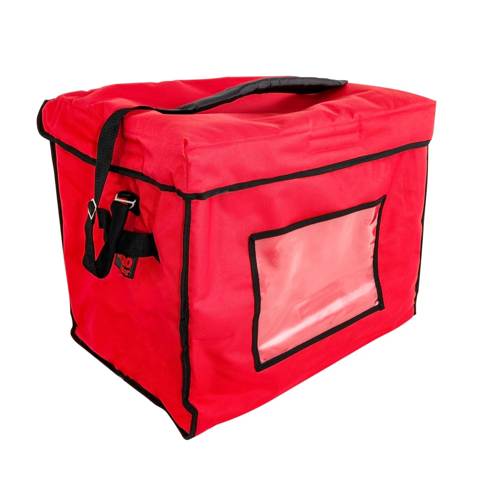 Cambro GBD211517521 GoBag® Stadium Food Delivery Bag - 21" x 15" x 17", Nylon, Cambro Red