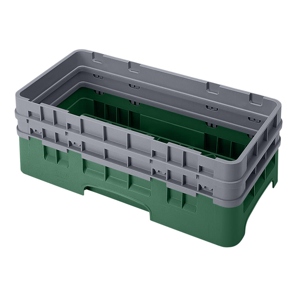 Cambro HBR578119 Camrack Base Rack - (2)Extenders, Half-Size, Sherwood Green