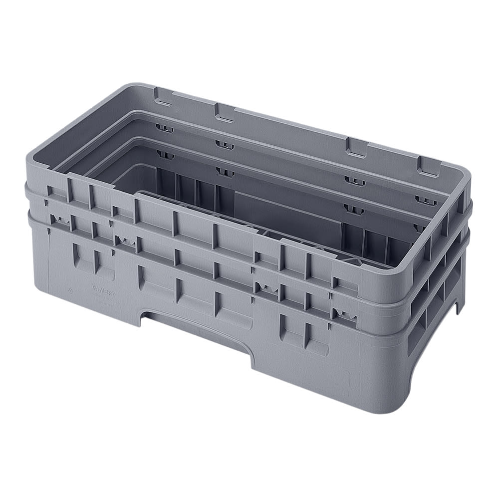 Cambro HBR578151 Camrack Base Rack - (2)Extenders, Half-Size, Soft Gray
