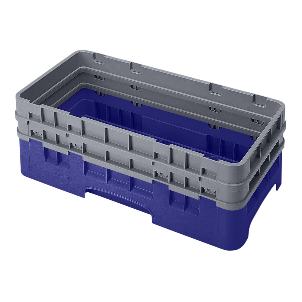 Cambro HBR578186 Camrack Base Rack - (2)Extenders, Half-Size, Navy Blue