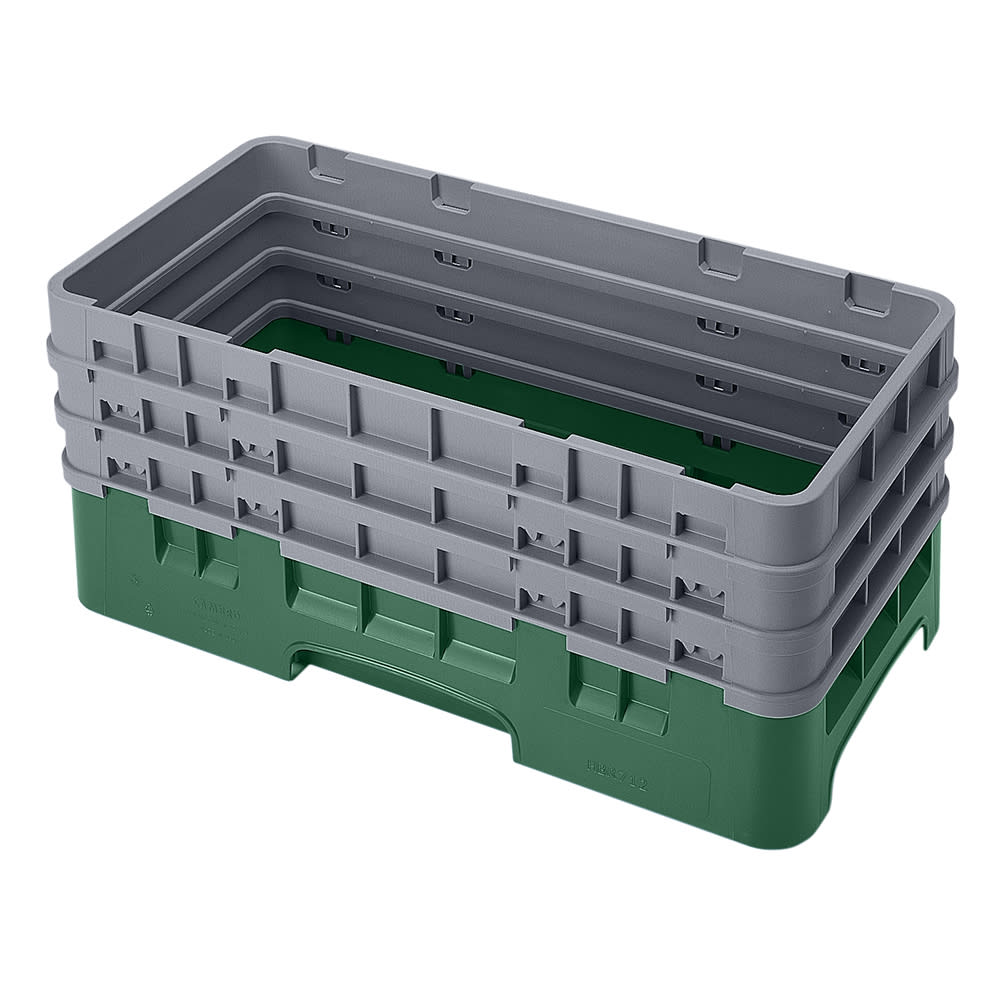 Cambro HBR712119 Camrack Base Rack - (3)Extenders, Half-Size, Sherwood Green
