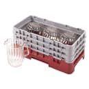 Cambro HBR712416 Camrack Base Rack - (3)Extenders, Half-Size, Cranberry thumbnail 2