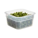 Cambro HFSFSPROPP190 1/2 qt CamSquare® FreshPro Square Food Storage Container - Polypropylene, Translucent thumbnail 4